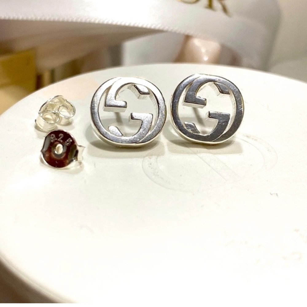 GG Earrings Sterling Silver Studs